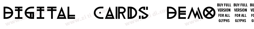 Digital Cards Demo字体转换